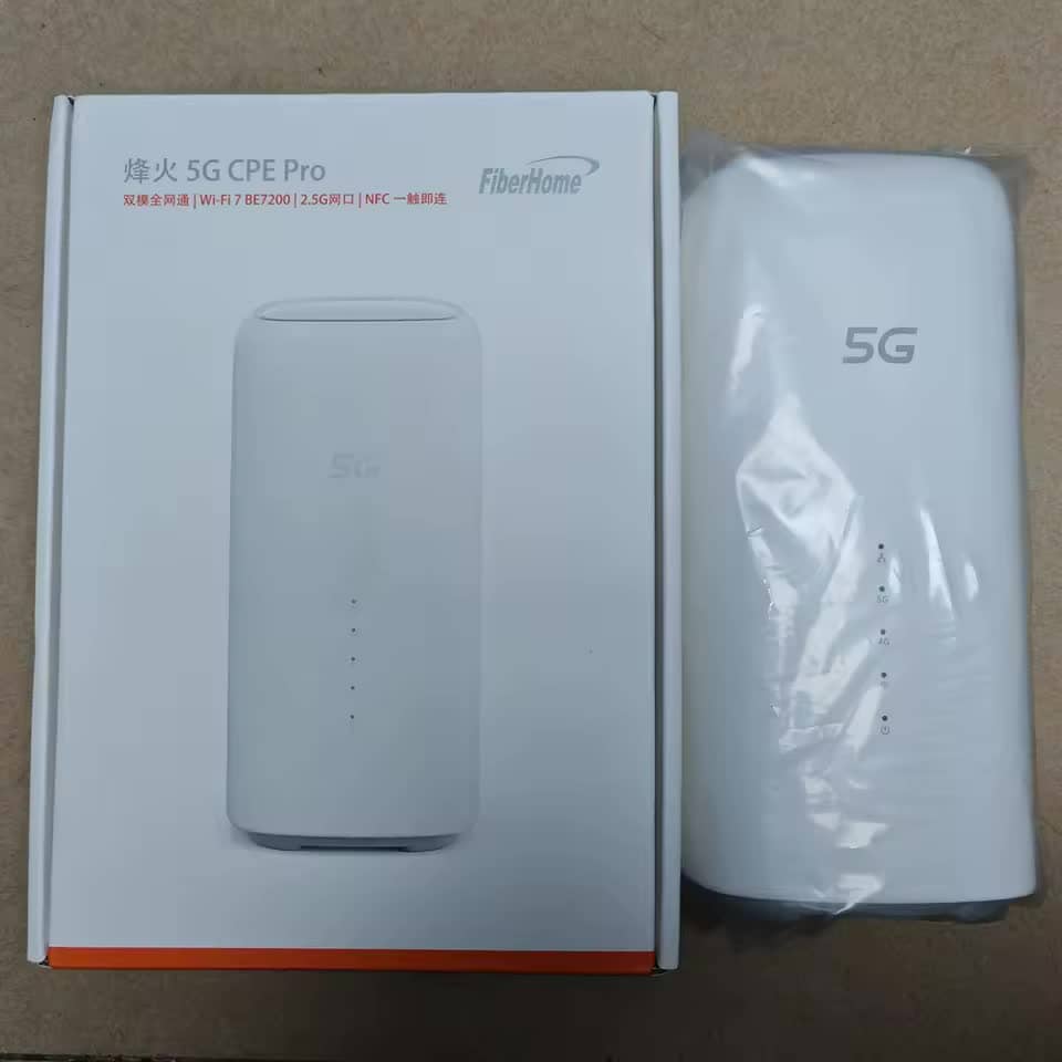 FiberHome 5G CPE Pro LG6851F Nyitott WiFi 7 Router NFC-vel, Dupla 2,5G ...
